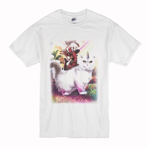 Deadpool And Cat Unicorn T Shirt (Oztmu)