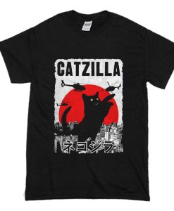 Retro Catzilla T Shirt (Oztmu)