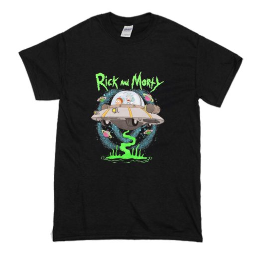 Rick And Morty UFO Big T Shirt (Oztmu)