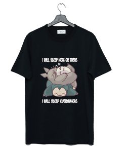 Sleeping Totoro Snorlax T-Shirt (Oztmu)