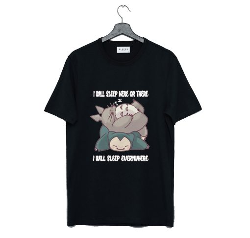 Sleeping Totoro Snorlax T-Shirt (Oztmu)