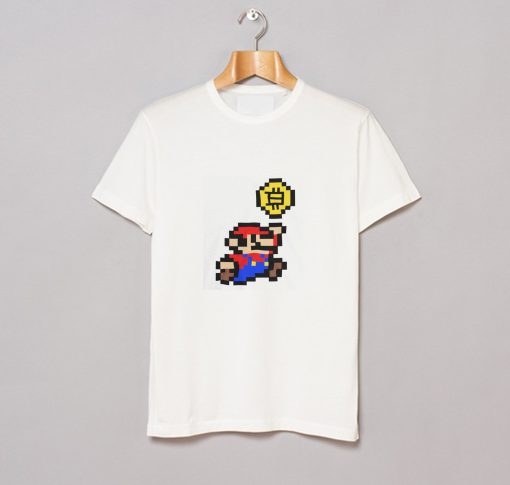 Super Mario Bitcoin T-Shirt (Oztmu)