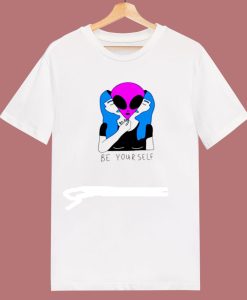 Be Yourself Alien T Shirt Whiite (Oztmu)