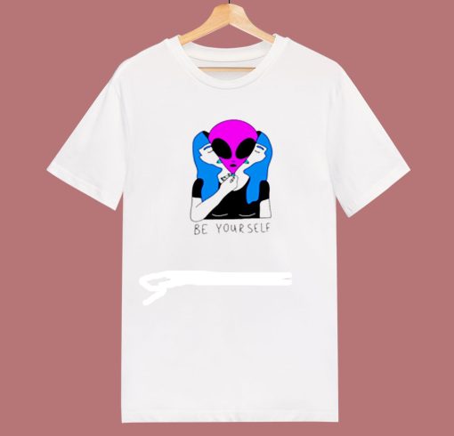 Be Yourself Alien T Shirt Whiite (Oztmu)