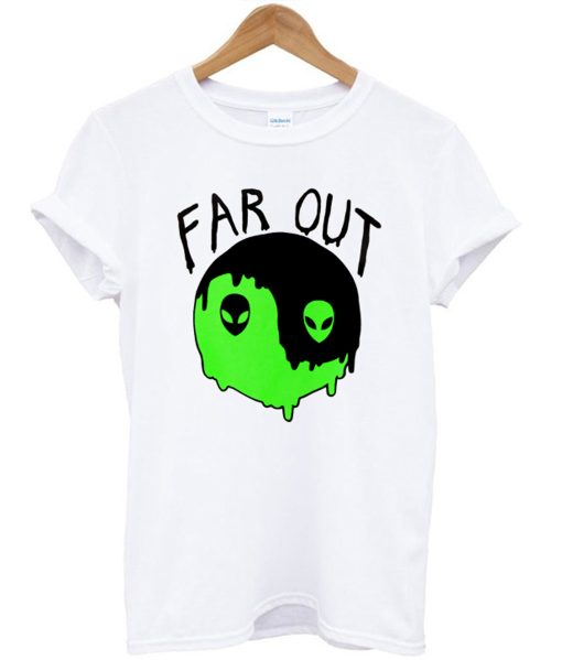 Far Out Yin Yang Alien Planet T-Shirt (Oztmu)