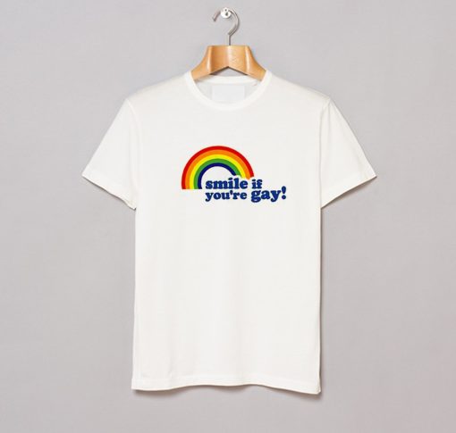 Smile If You’re Gay T-Shirt (Oztmu)