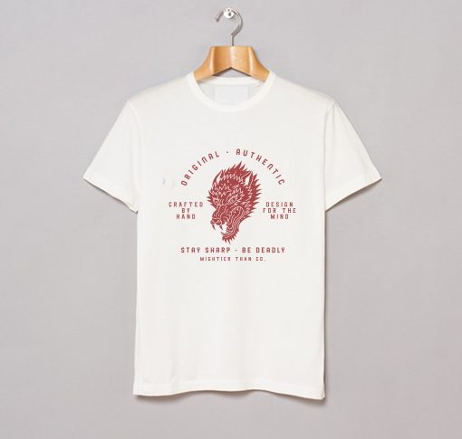 Big Bad Wolf Vintage T-Shirt (Oztmu) White