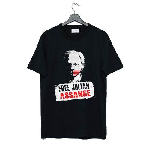 Free Julian Assange T Shirt (Oztmu)