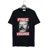 Free Julian Assange T Shirt (Oztmu) Black