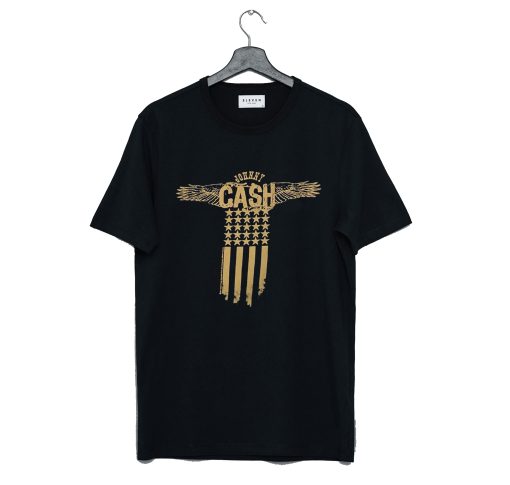 Johnny Cash American Flag T Shirt (Oztmu)