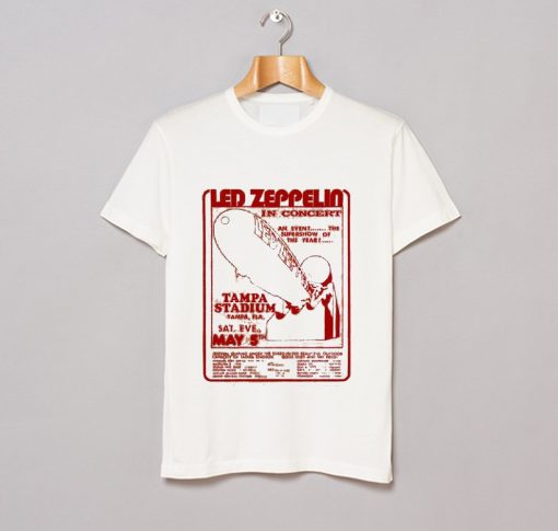 Led Zeppelin Tampa Stadium Tour 1973 T-Shirt (Oztmu)