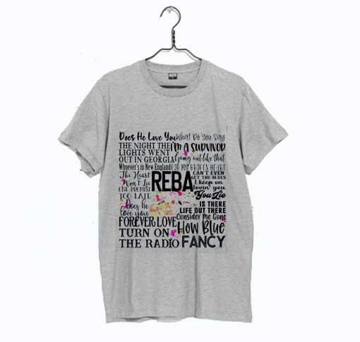 Reba Songs Concert Fan T-Shirt (Oztmu)