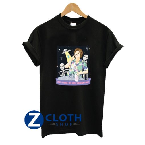 Kate McKinnon SNL Alien Abduction T-Shirt AA