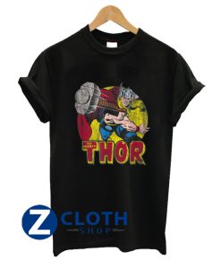 Marvel Mighty Thor Hammer Throw T-Shirt AA