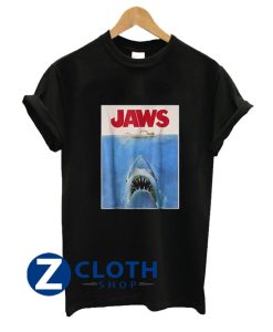 jaws classic movie graphic t shirt AA