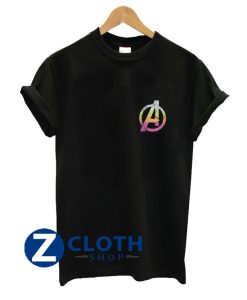 marvel avengers distressed classic logo graphic t shirt AA