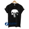 marvel punisher white paint splatter skull graphic t shirt AA