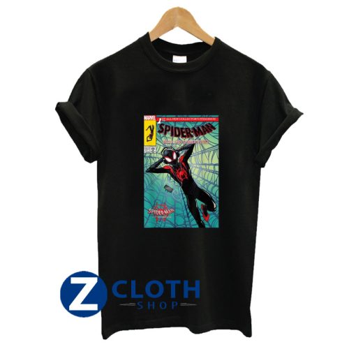 marvel spider man spiderverse collectors comic cover t shirt t shirt AA