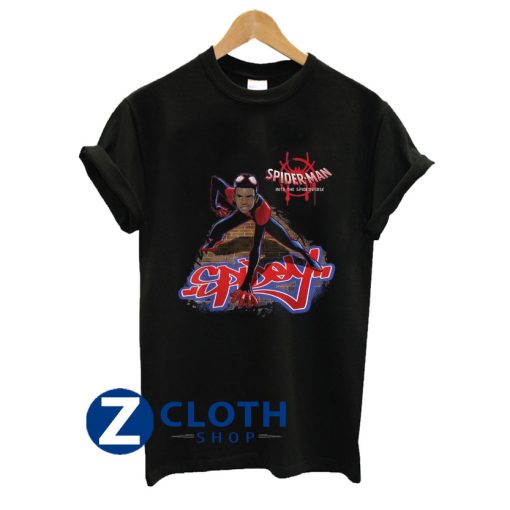 marvel spider man spiderverse miles morales climb t shirt AA