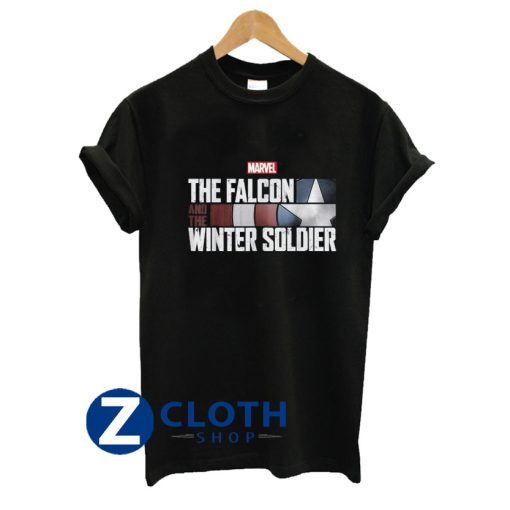 marvel the falcon and the winter soldier shield logo t shirt AA