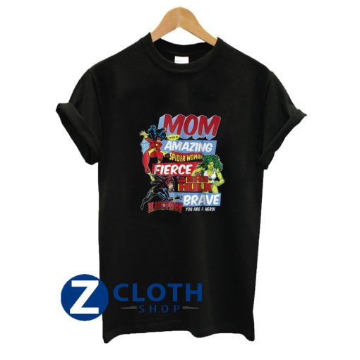 marvel vintage retro amazing mom graphic t shirt AA