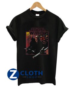 star wars darth maul classic movie square portrait t shirt AA