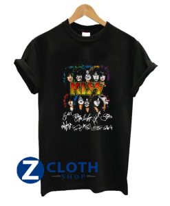 Kiss Band Signatures T-Shirt AA