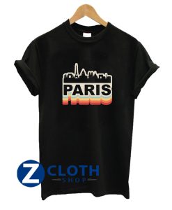 Paris Skyline Vintage T-Shirt AA