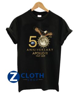 50th Anniversary Apollo 11 Moon Landing 1969-2019 T-Shirt AA