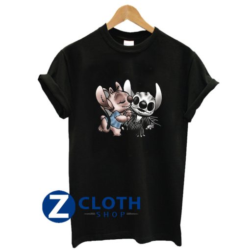 Angel Kissing Stitch Nightmare Before Christmas T-Shirt AA