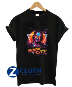 Cyberpunk 2077 Burn the City T-Shirt AA