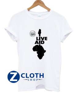 Live Aid Band Aid 1985 Music Festival TShirt AA