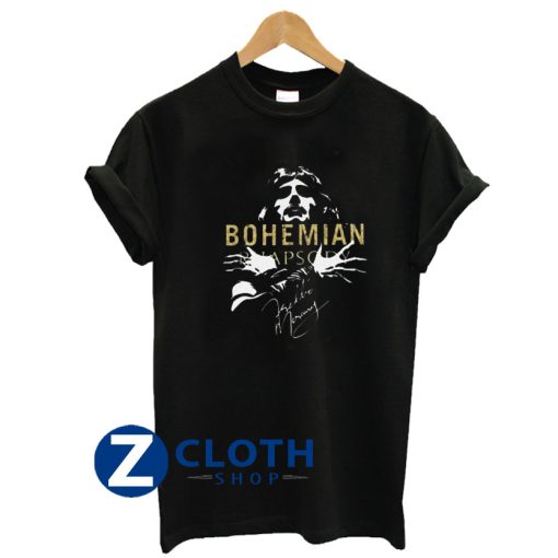 QUEEN Freddie Mercury Bohemian Rhapsody Signature T-Shirt AA