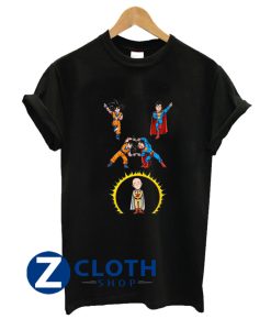 Saitama Fussion Son Goku and Superman T-Shirt AA