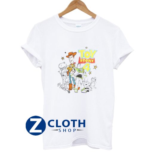 Toy Story 4 Characters T-Shirt AA