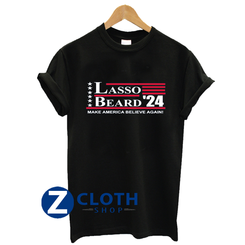 Lasso Beard 2024 T Shirt AA Ozcloth   Lasso Beard 2024 T Shirt AA 