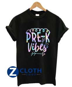 Prek Vibes Back To School Tie Dye Teacher Student shirt AA