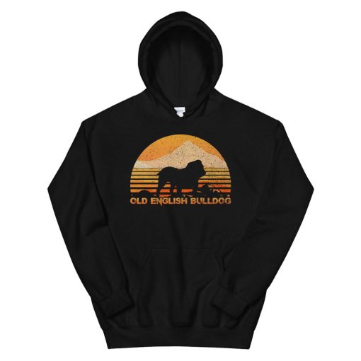 Old English Bulldog Vintage Retro Hoodie