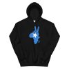 Proud Somalian Peace Symbol African Map With Somali Flag Hoodie