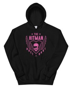 Wwe The Hitman Bret Hart 1 Color Skull Pullover Hoodie