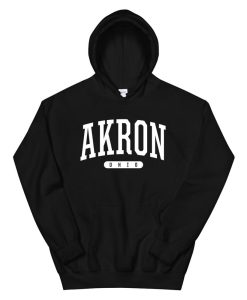 Akron Hoodie Sweatshirt College University Style Oh Usa Hoodie AA