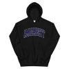 Amagansett Ny Varsity Style Navy Blue Text Hoodie AA