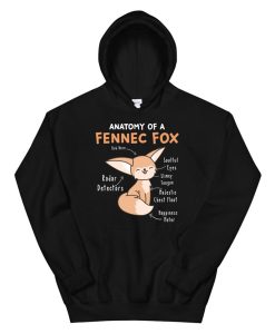 Anatomy Of A Fennec Fox Cute Fox Lover Gift Fennec Fox Hoodie AA