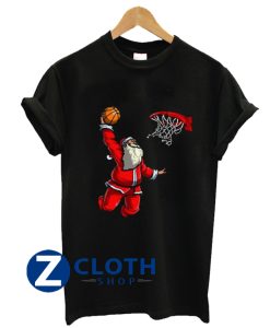 Basketball Santa Christmas Hat Ball T-Shirt AA
