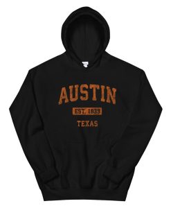 Austin Texas Tx Vintage Athletic Sports Hoodie AA