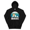 Maine State Retro Vintage Hoodie AP