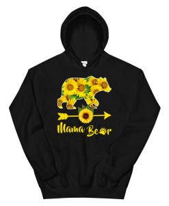 Mama Bear Sunflower Gift Funny Mothers Day Mom And Aunt Hoodie AP