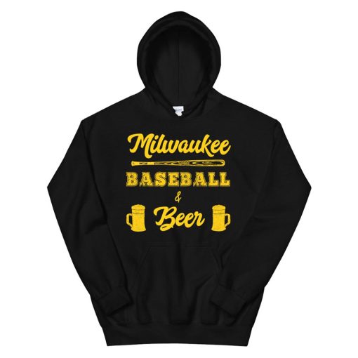 Milwaukee Baseballandbeer Fan Retro Hoodie AA