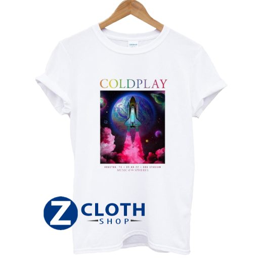 Coldplay Houston Tour T Shirt AA