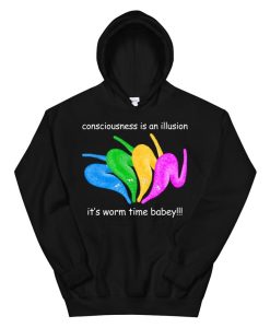 Death Is Inevitable It’s Worm Time Babey Hoodie AA